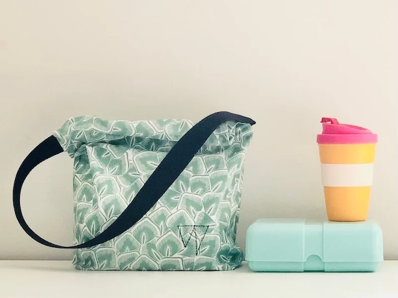 Lunch bag en tissu enduit imperméable