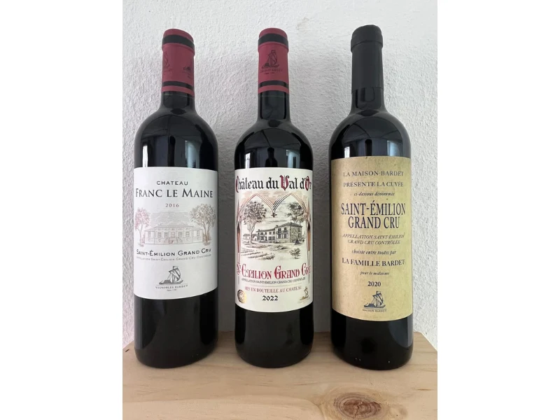 Coffret Terroir Trio de Saint-Émilion Grand Cru