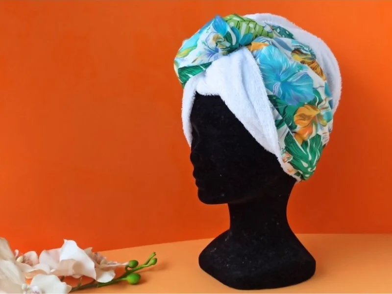 Serviette -Turban pour cheveux