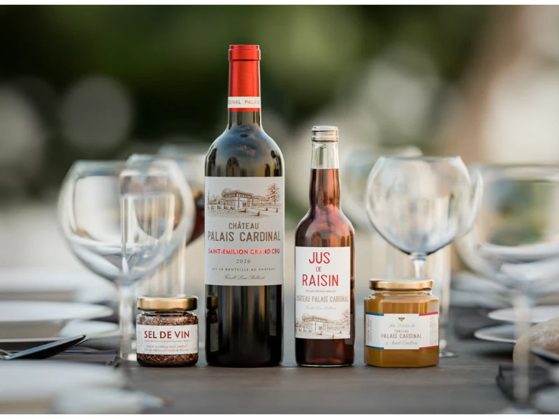 Coffret Saint-Emilion, Miel, jus raisin et sel de vin