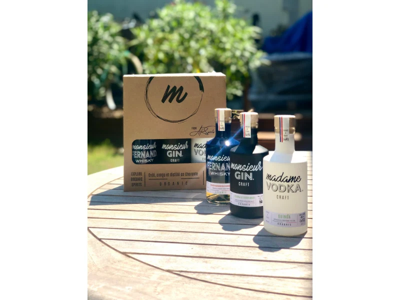 3 spiritueux BIO - Vodka, Gin, Whisky