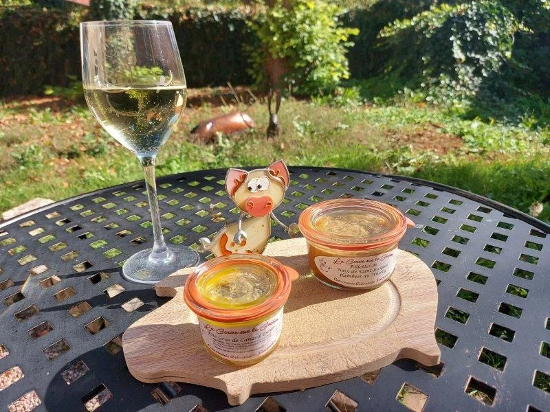 FOIE GRAS ENTIER 65g ET RILLETTES DE ST JACQUES 120g