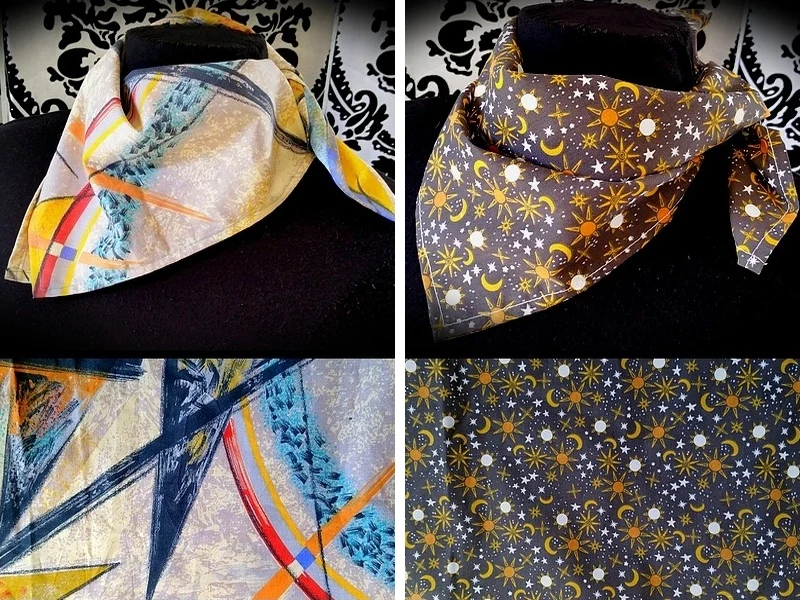 Lot de 2 bandanas en tissu