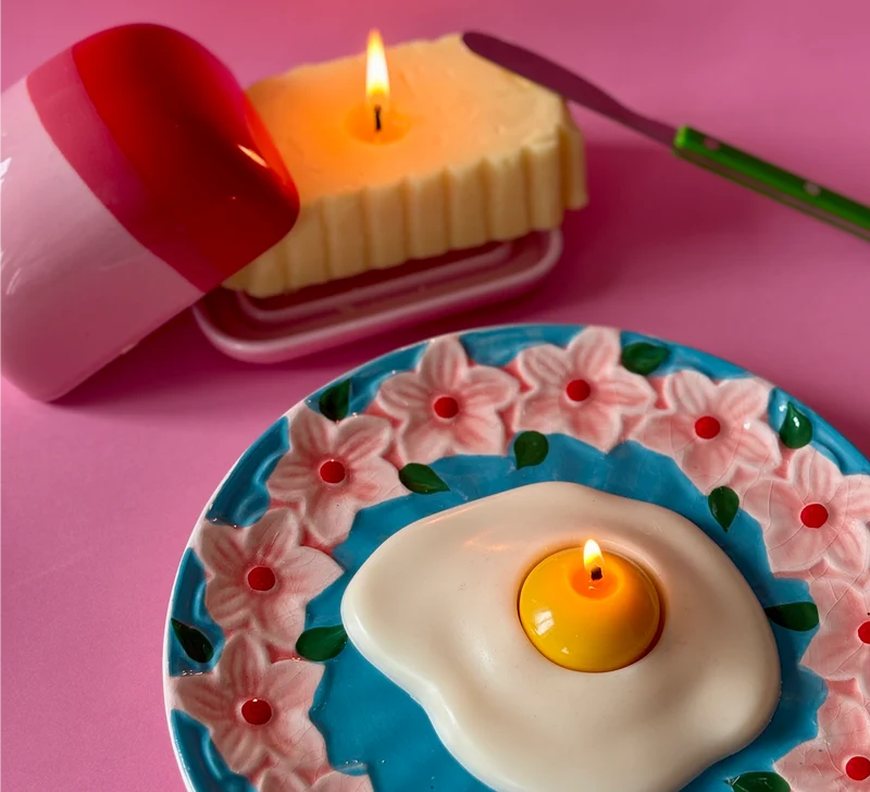 Deux bougies trompe l'oeil au choix