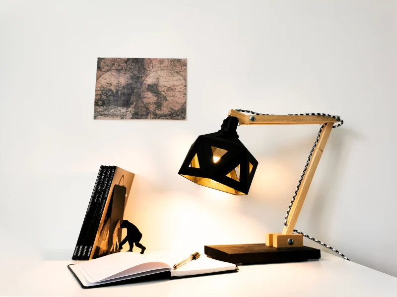 Lampe de bureau origami