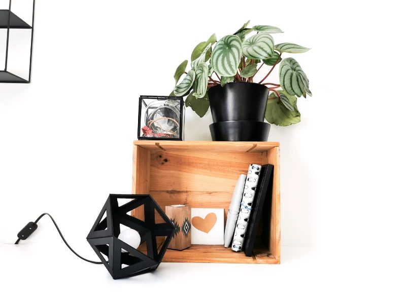 Deux lampes Origami pour lampe de chevet ou d'appoint