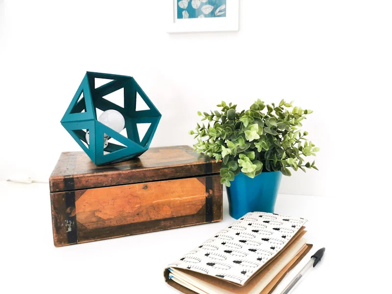 Deux lampes Origami pour lampe de chevet ou d'appoint