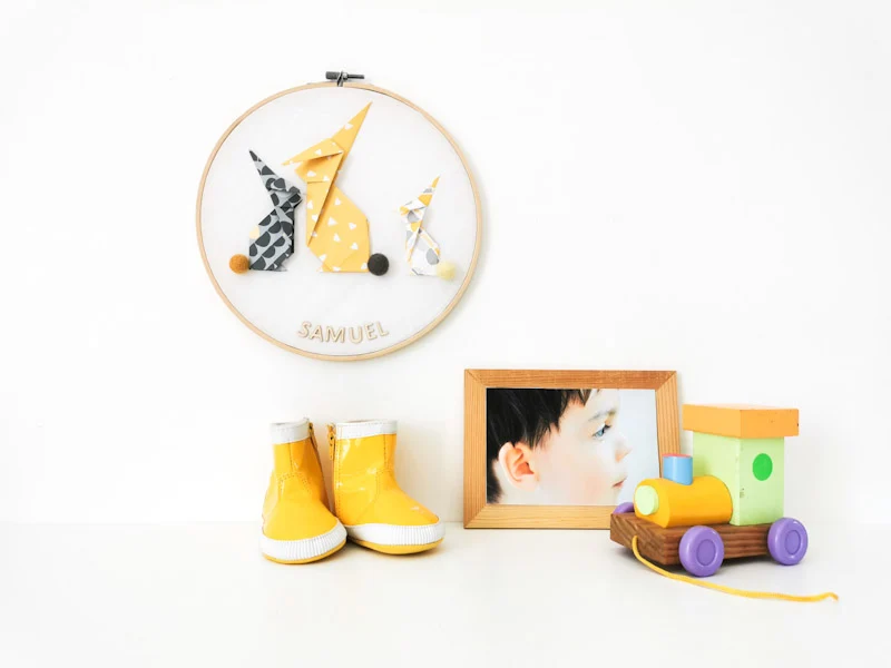 Tambour décoratif pour bébé personnalisable avec le prénom