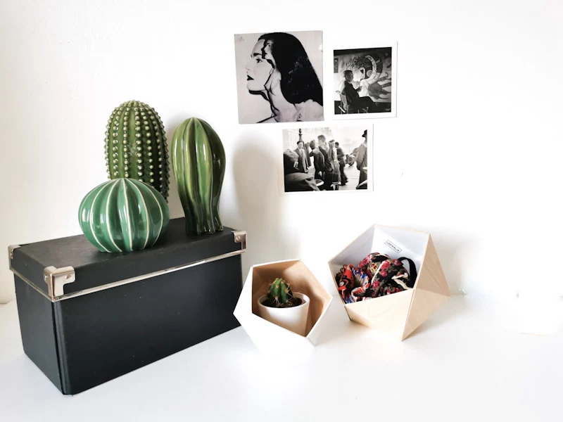 Deux boîtes Origami pour vide poche ou boîte à bijoux