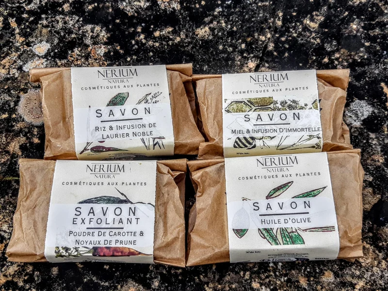 Coffret 4 savons aux plantes Françaises