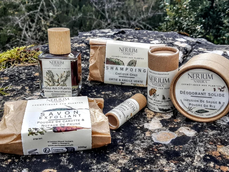 Coffret découverte : huile, savon, shampoing, déodorant, baume et stick