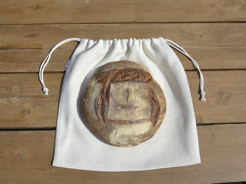 1 sac à pain en lin "Le Gourmand"