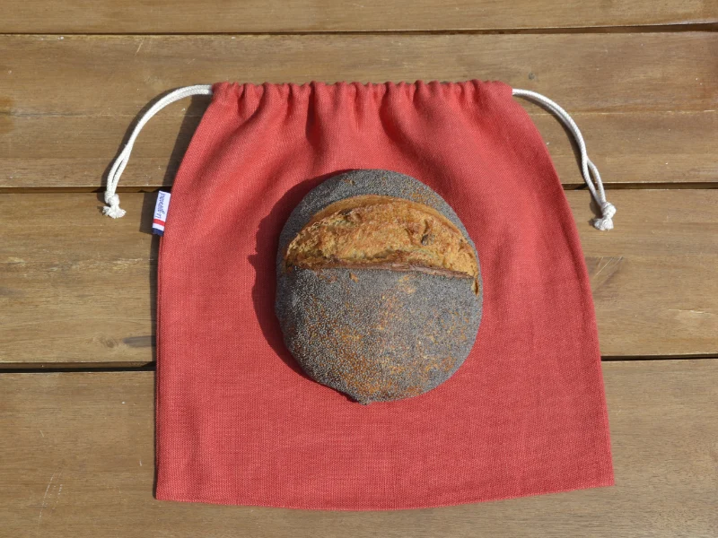 1 sac à pain en lin "Le Gourmand"