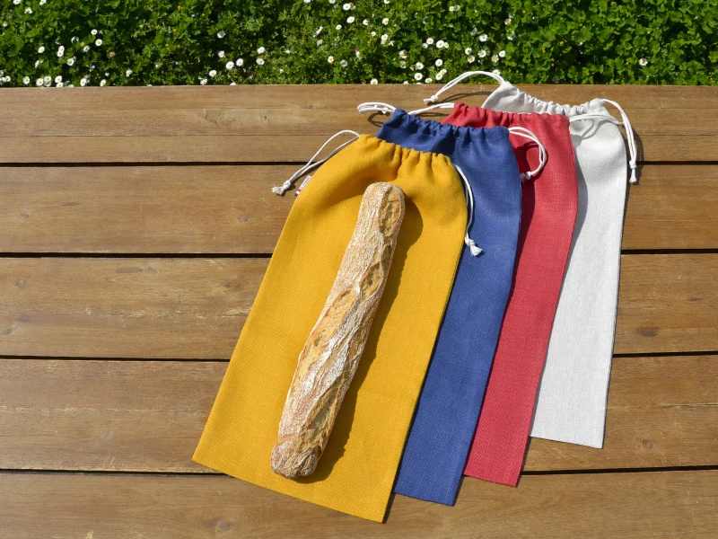 1 sac à baguettes en lin "Le Craquant"