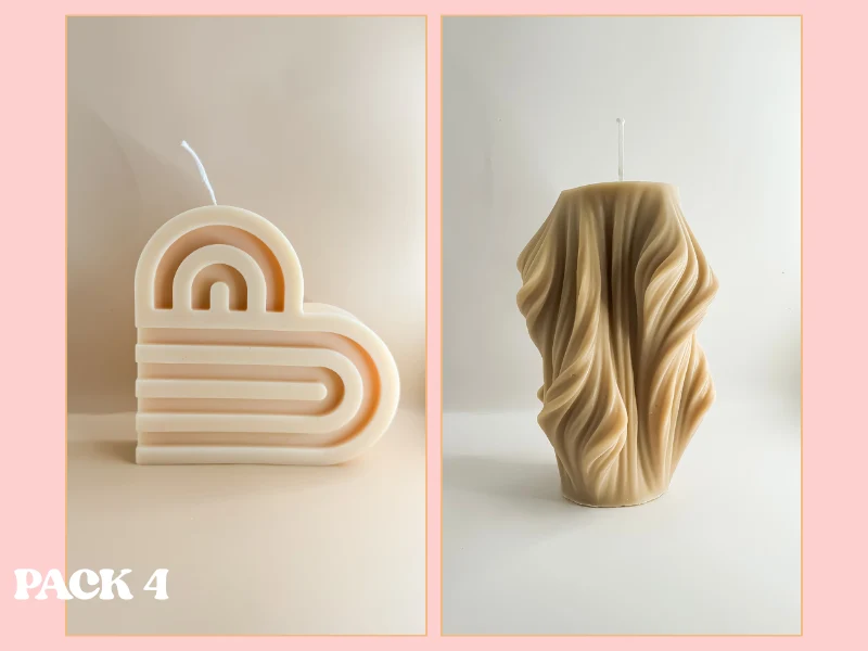 Duo de Bougies Décoratives Parfumées