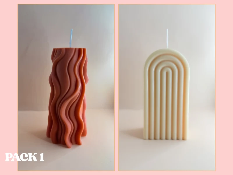 Duo de Bougies Décoratives Parfumées