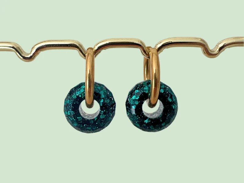 Boucles d'oreilles Boules Pailletées