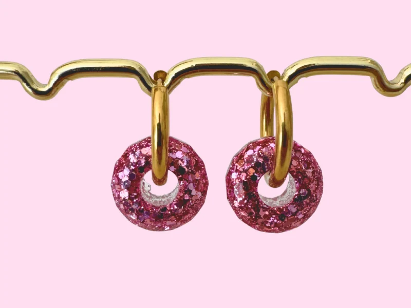 Boucles d'oreilles Boules Pailletées