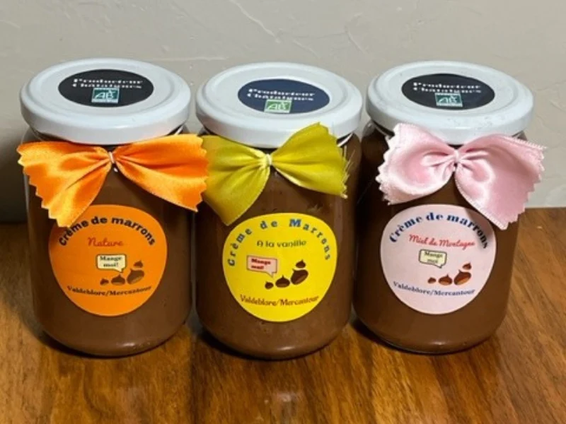 Trio de crèmes de marrons BIO