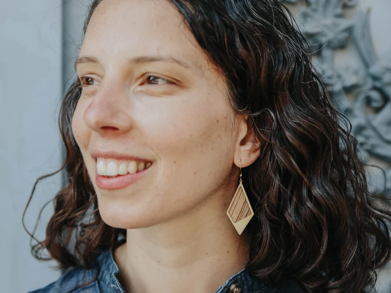 Boucles d'oreilles Sierra losange