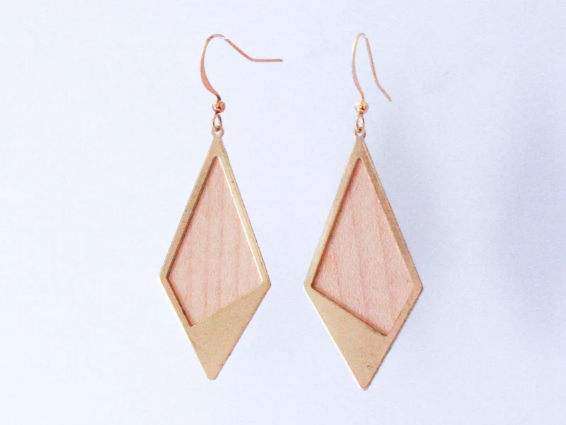 Boucles d'oreilles Sierra losange