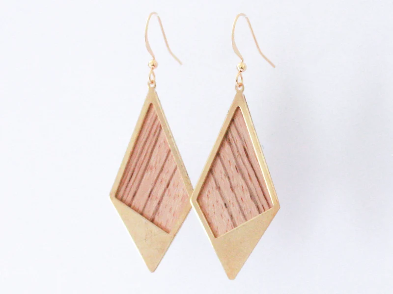 Boucles d'oreilles Sierra losange