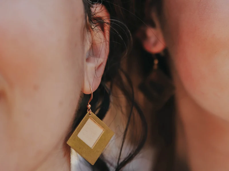 Boucles d'oreilles Sierra carrées