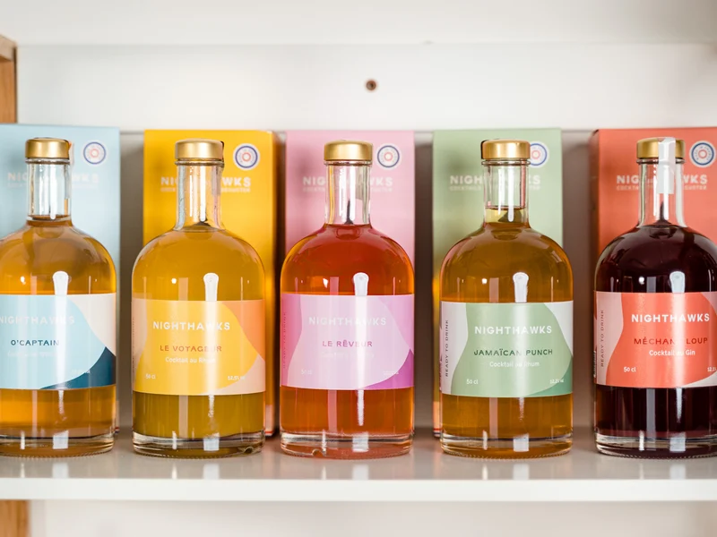 2 grandes bouteilles de 50cl de cocktail