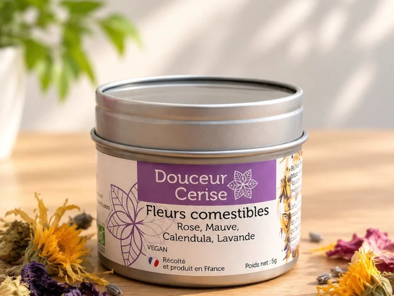 Coffret soin visage et fleurs comestibles