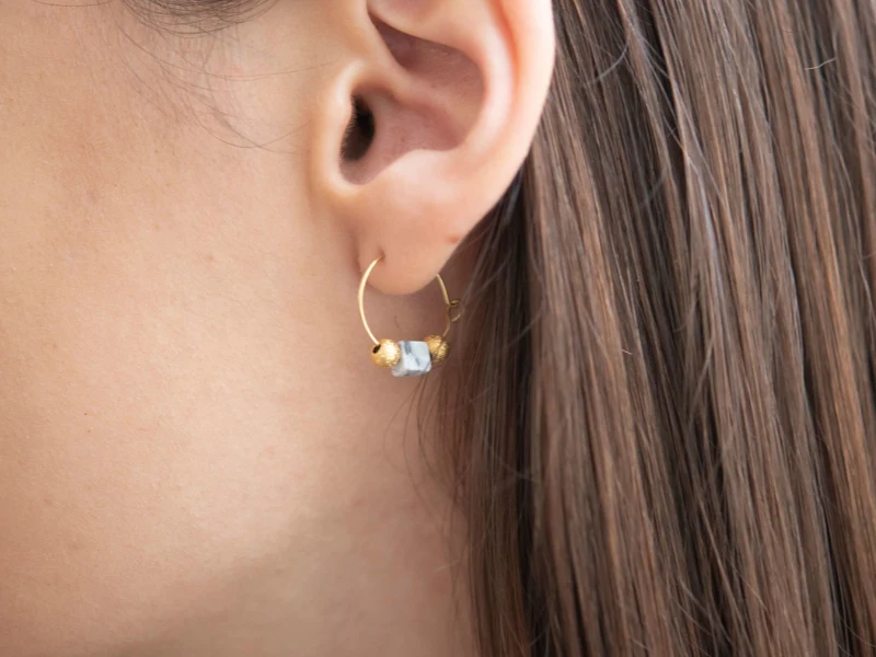 Boucles d'oreilles mini-créoles