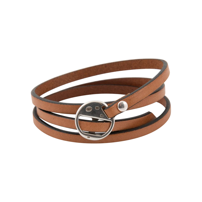 Bracelet Lanière en cuir 3 tours