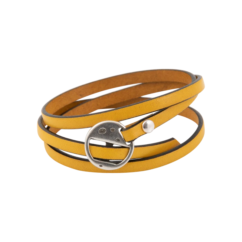 Bracelet Lanière en cuir 3 tours