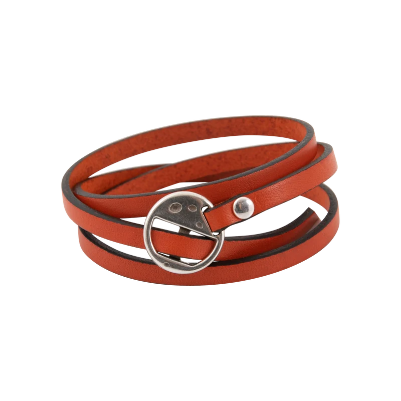 Bracelet Lanière en cuir 3 tours