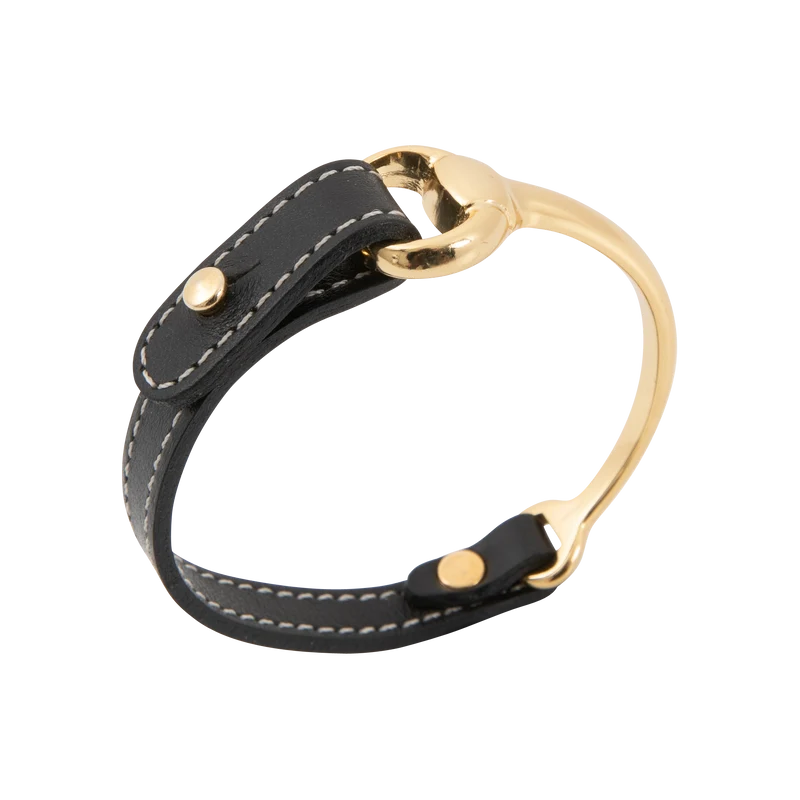 Bracelet en cuir Auby fermoir doré
