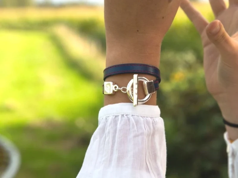 Bracelet en cuir "Tige"