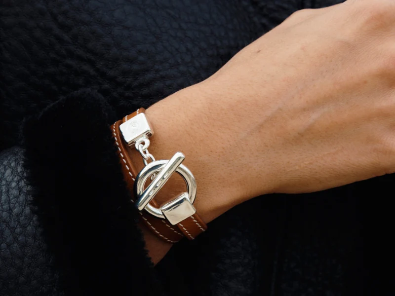 Bracelet en cuir "Tige"