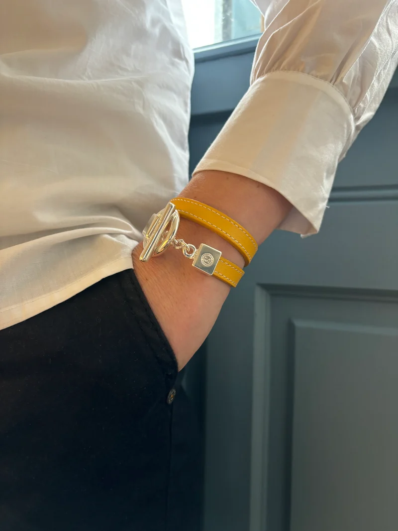 Bracelet en cuir "Tige"