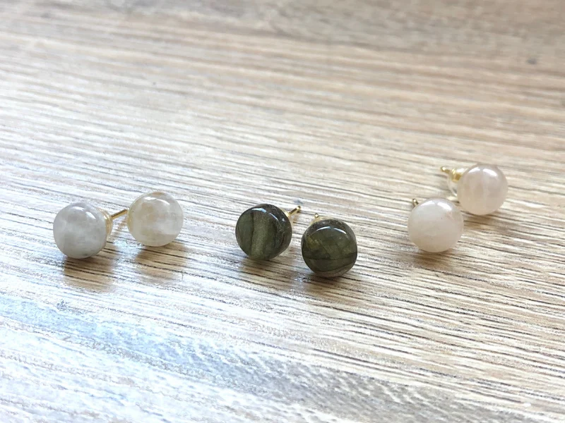 Parure Alma Collier et boucles d'oreilles puces