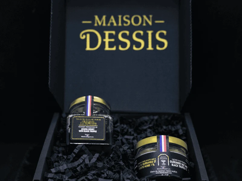 Coffret Duo Truffes : Sel de Guérande et Miel D'Acacia