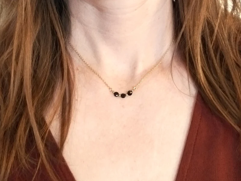 Collier Trio doré à l'or fin