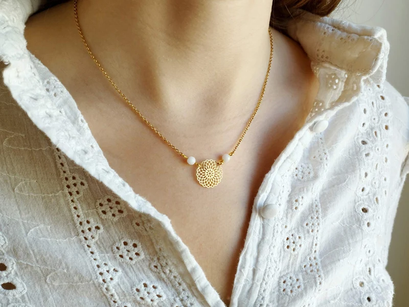 Collier Axelle, avec ou sans pierre