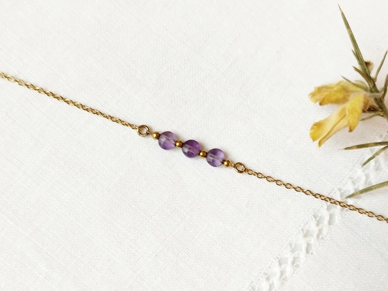 Bracelet Trio doré à l'or fin