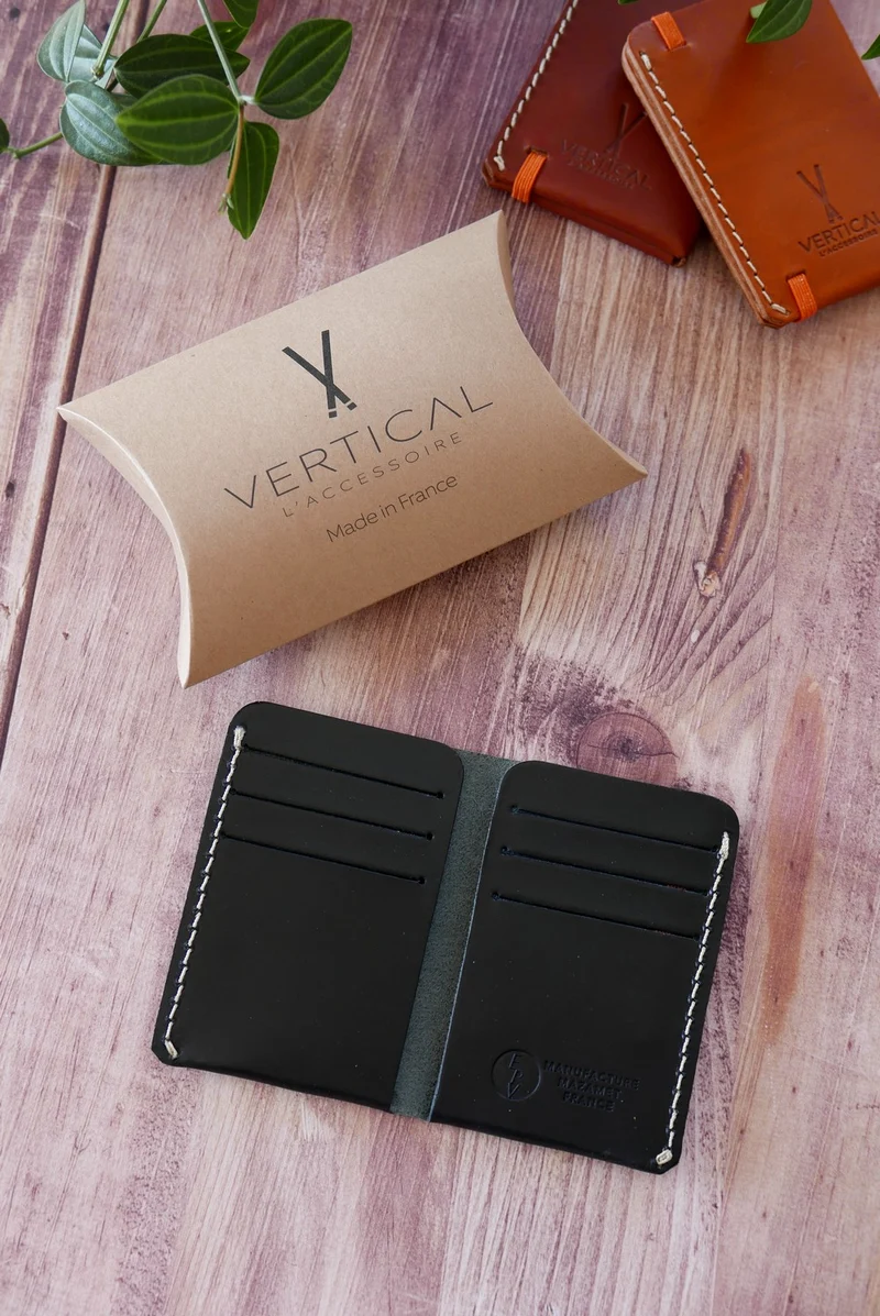 Portefeuille en cuir véritable