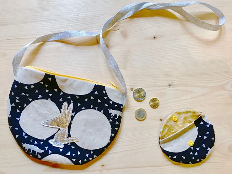Sac à main enfant et son porte-monnaie assorti