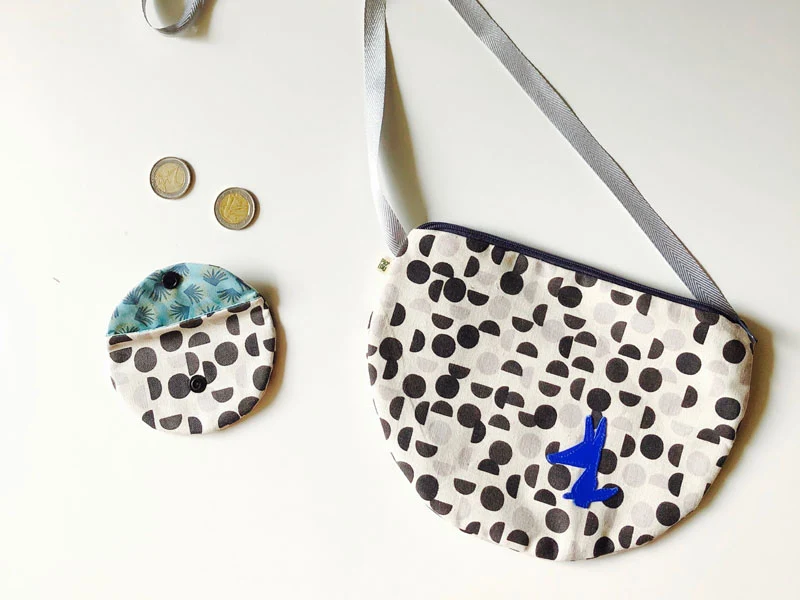 Sac à main enfant et son porte-monnaie assorti