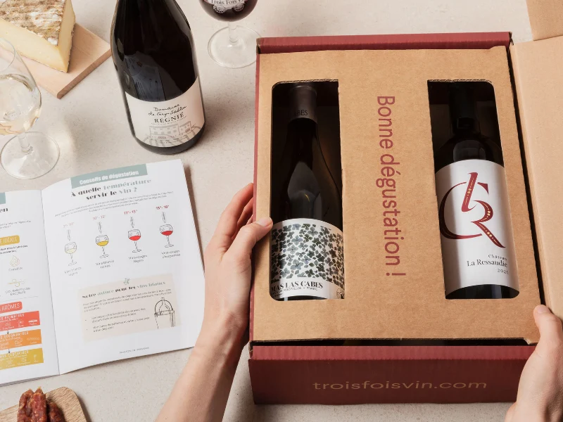 COFFRET SURPRISE 3 VINS ET LIVRET DÉGUSTATION