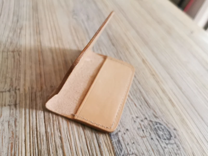 Etui en cuir pour 2 cartes CB