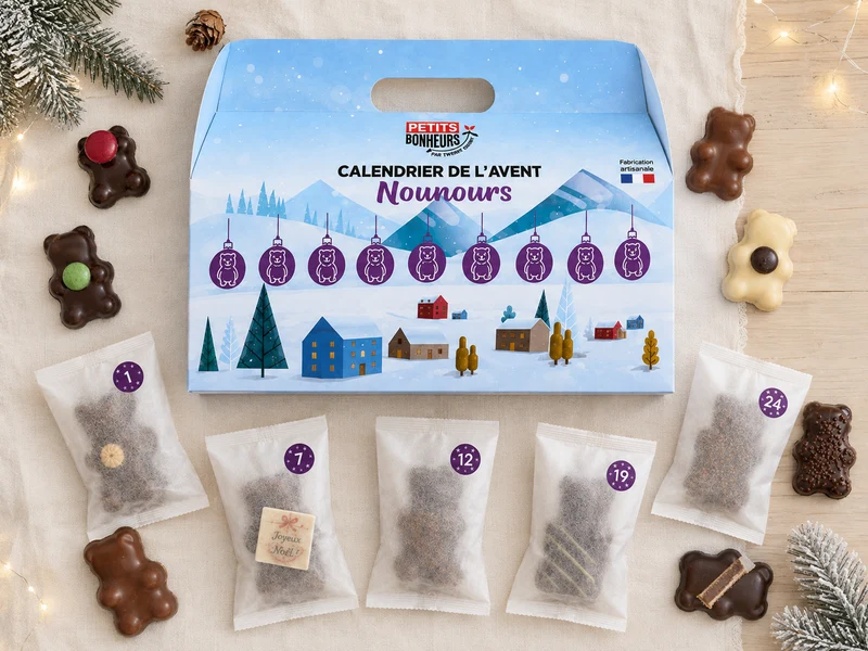 Calendrier de l'Avent 100% Nounours en Chocolat 2026