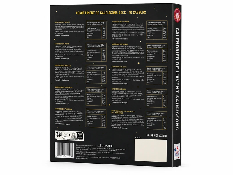 Calendrier de l'Avent Saucisson 2026