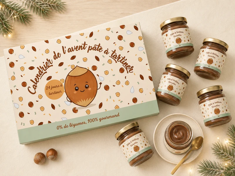 Calendrier de l'Avent Pâte à Tartiner Artisanale 2026